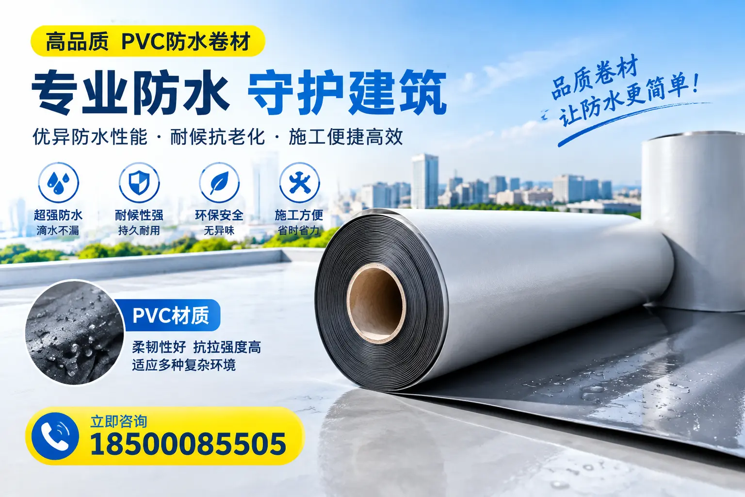 PVC防水卷材的安全性分析,四平居民需了解的知识